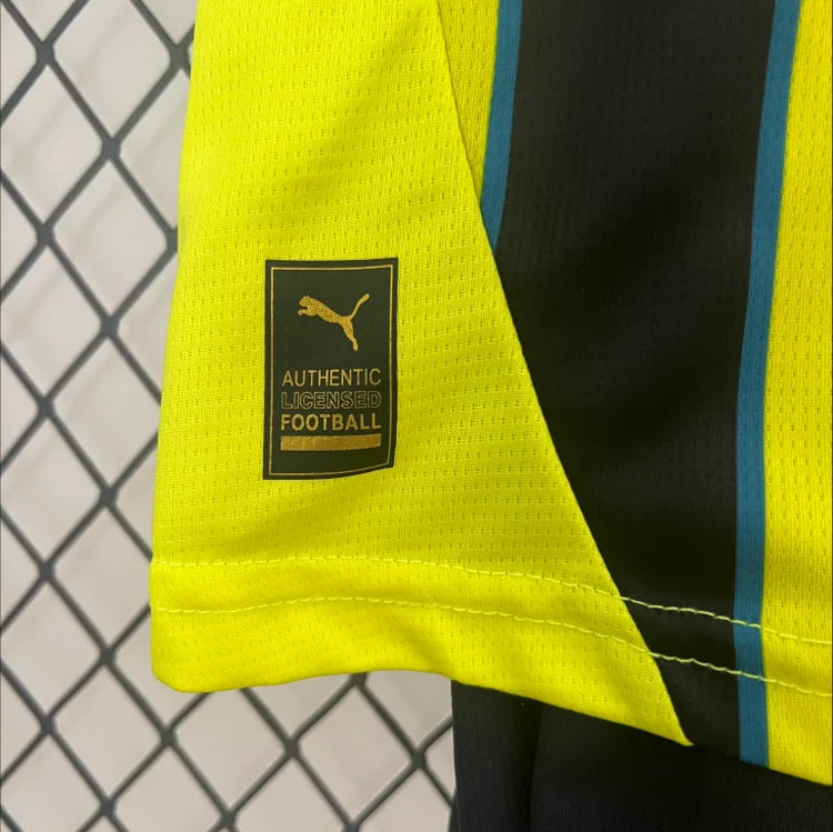 Maillots Enfant Extérieur Manchester City 2024/2025 Noir 16-28