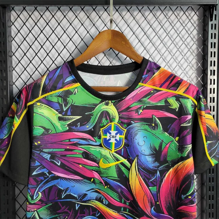 Maillots Extérieur Brésil 2022/2023 Camo Noir Taille non précisée