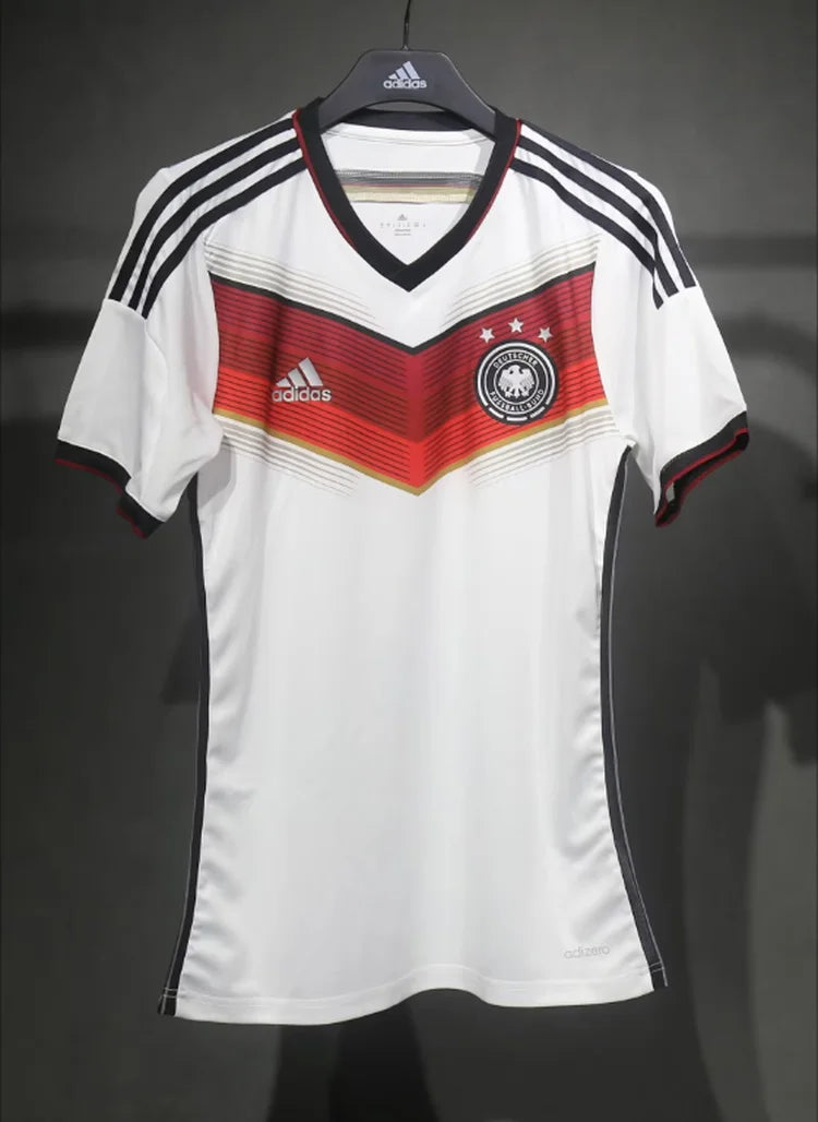 Maillots Homme Domicile Allemagne 2014 Blanc S-3XL