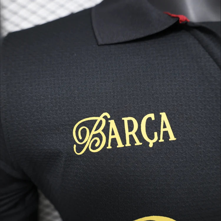 Maillots Homme Domicile Barcelona 24/25 Noir S-XXL