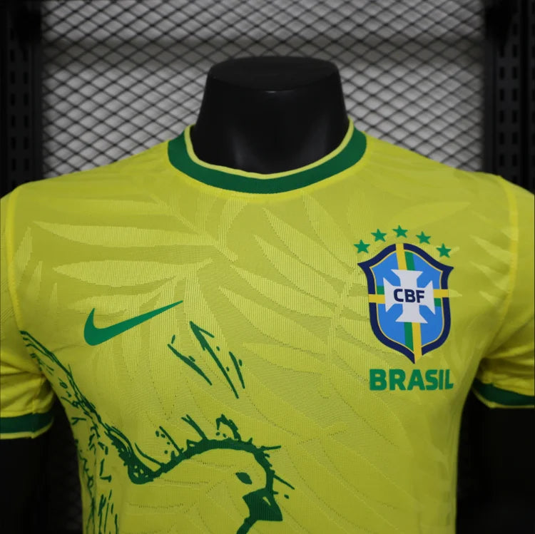 Maillots Homme Domicile Brésil 24/25 Jaune S-XXL