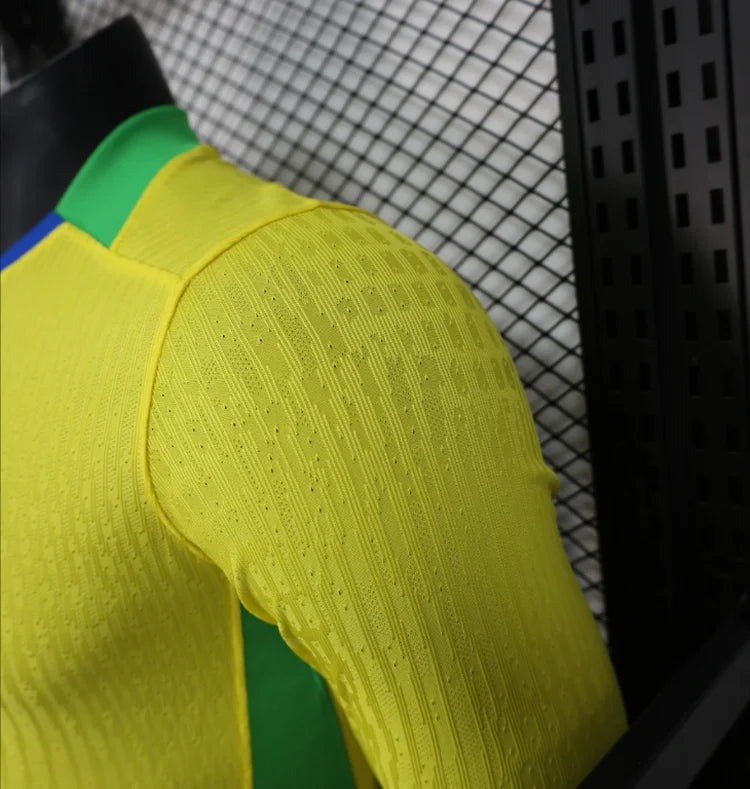 Maillots Homme Domicile Brésil 25/26 Jaune S-XXL