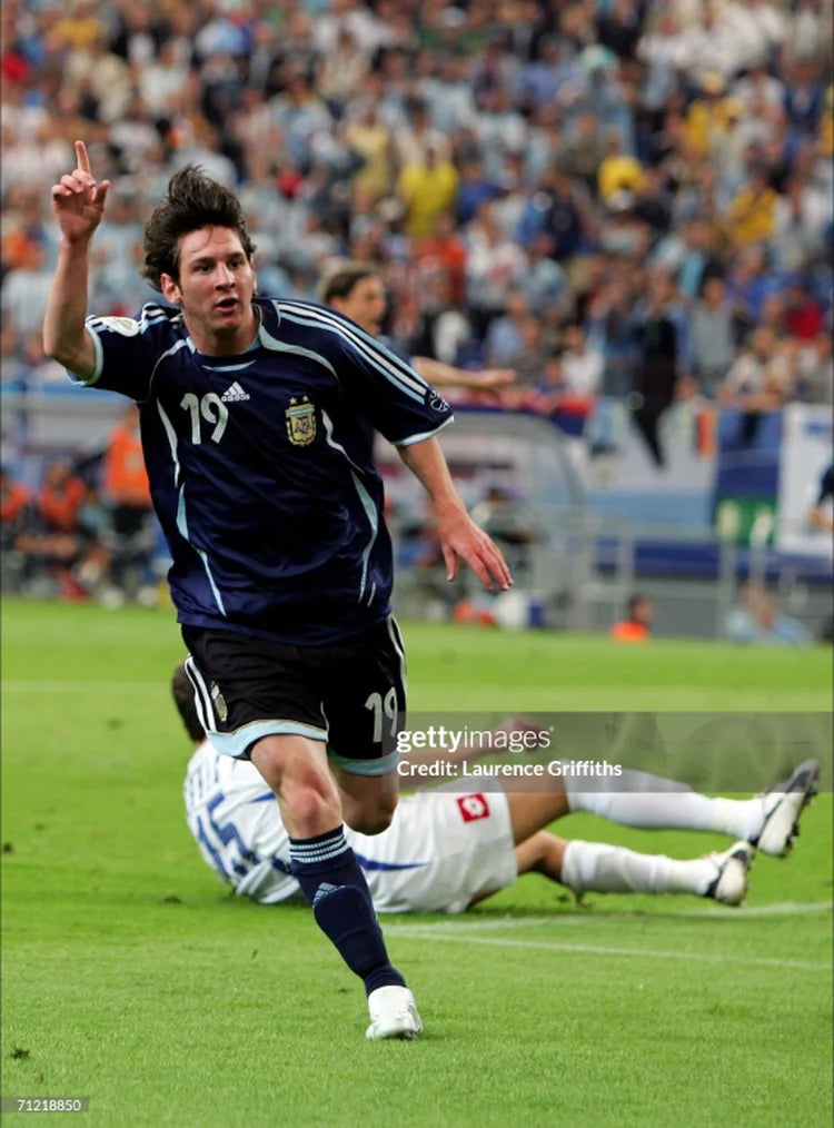 Maillots Homme Extérieur Argentine 2006 Bleu foncé S-3XL