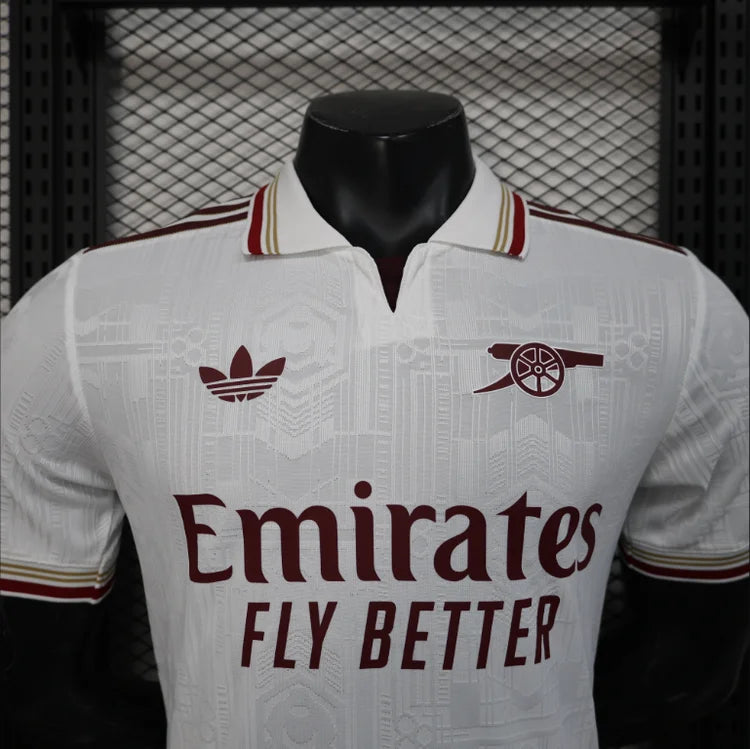 Maillots Homme Extérieur Arsenal 2025/2026 Blanc S-XXL