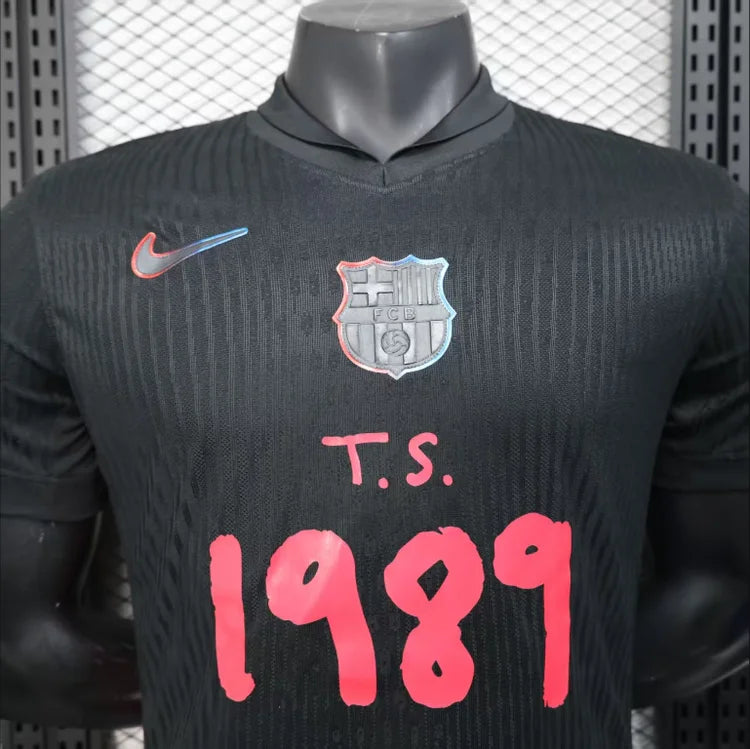 Maillots Homme Extérieur Barcelona 24/25 Noir S-XXL