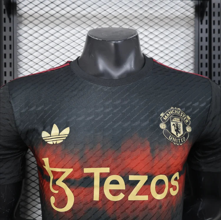 Maillots Homme Extérieur Manchester United 2025/2026 Noir S-XXL