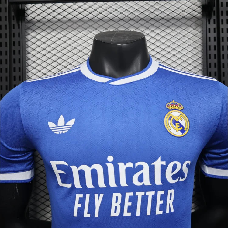 Maillots Homme Extérieur Real Madrid 2025/2026 Bleue S-XXL
