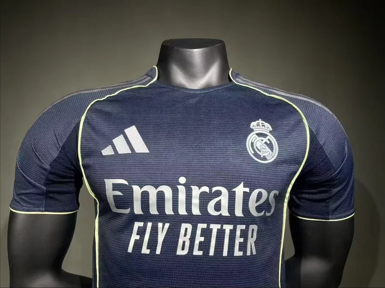 Maillots Homme Extérieur Real Madrid 25/26 Bleu Foncé S-3XL