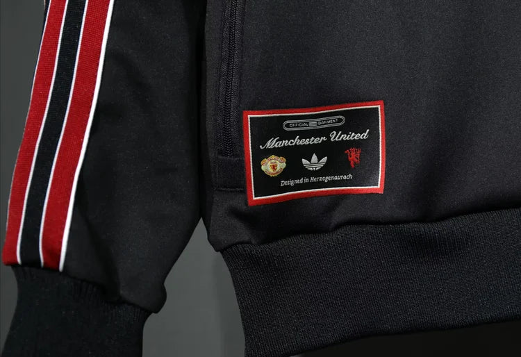 Survêtement Retro Manchester United 25/26 Noir S-XXL