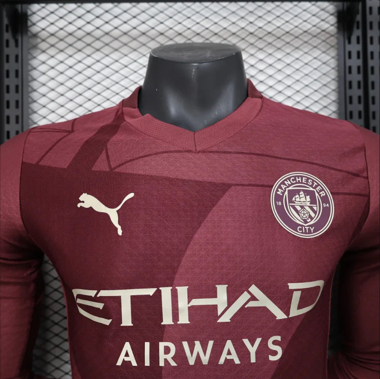 Maillots Extérieur Manchester City 24/25 Bordeaux S-XXL