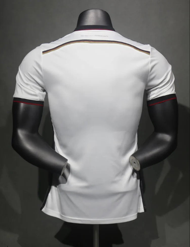 Maillots Homme Domicile Allemagne 2014 Blanc S-3XL