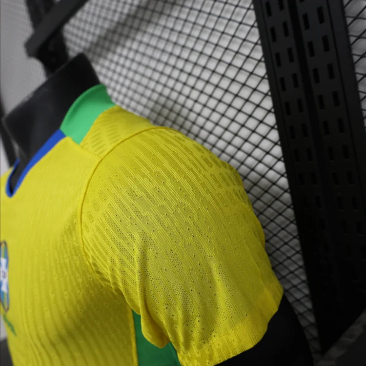 Maillots Homme Domicile Brésil 2025/2026 Jaune S-XXL