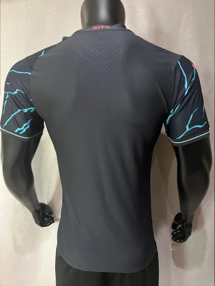Maillots Homme Extérieur Manchester City 23/24 Bleu S-XXL