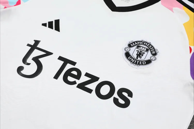 Survêtement Entraînement Manchester United 2024/2025 Blanc S-XXL