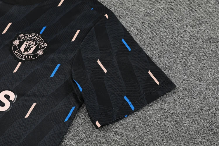 Survêtement Entraînement Manchester United 23/24 Noir S-XXL
