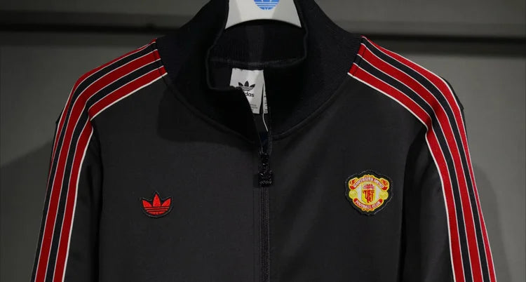 Survêtement Retro Manchester United 25/26 Noir S-XXL