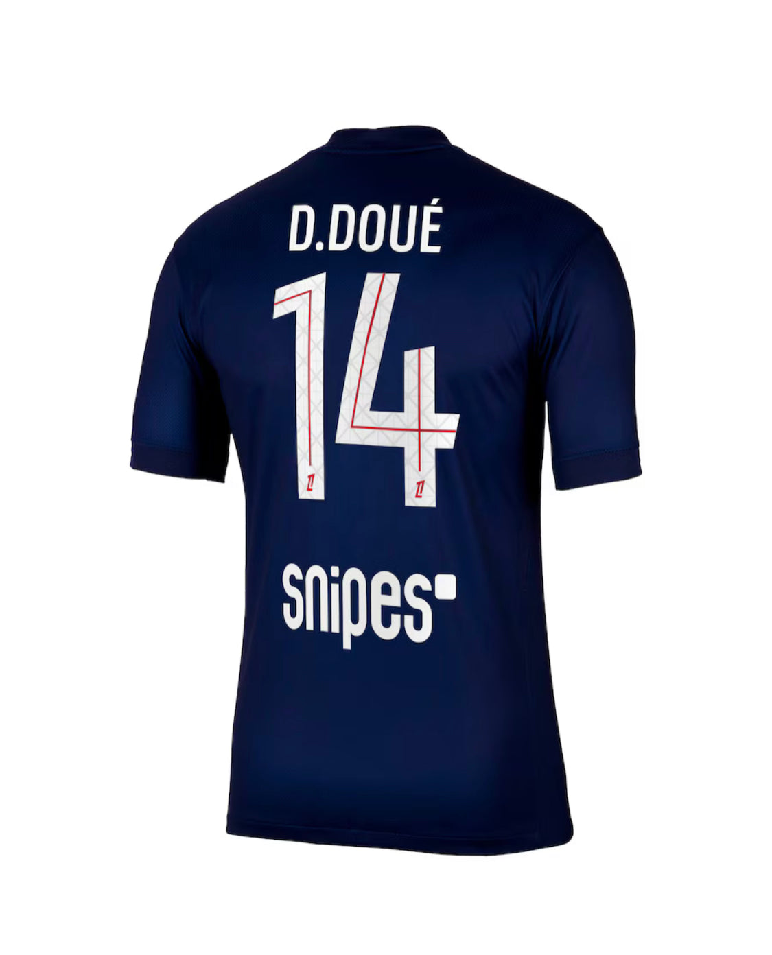 Maillot Officiel “D. DOUÉ 14” - Paris Saint-Germain 2025/2026 – Maillot-PSG-Domicile-Manches Courtes-Hommes