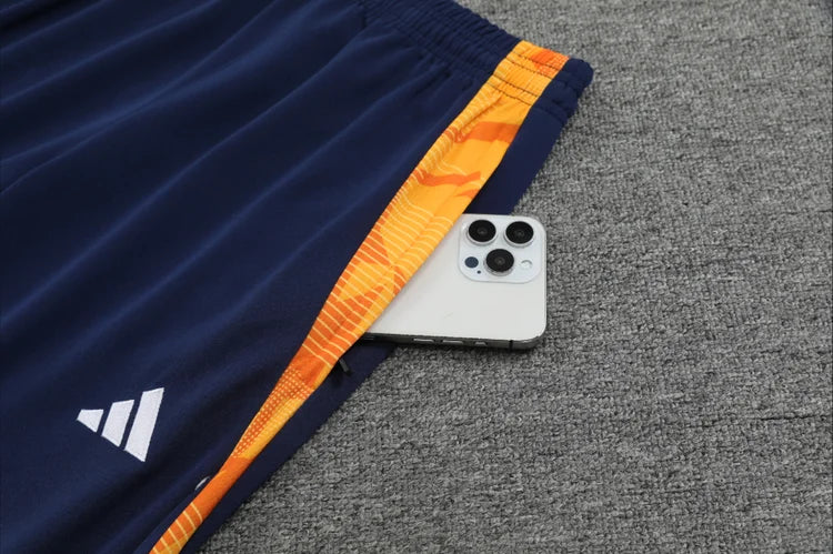 Survêtement Entraînement Real Madrid 2024/2025 Blanc et Bleu Foncé S-XXL