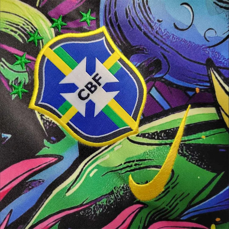 Maillots Extérieur Brésil 2022/2023 Camo Noir Taille non précisée