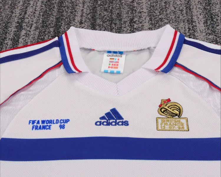 Maillots Retro Extérieur France 1998 Blanc taille 16-28