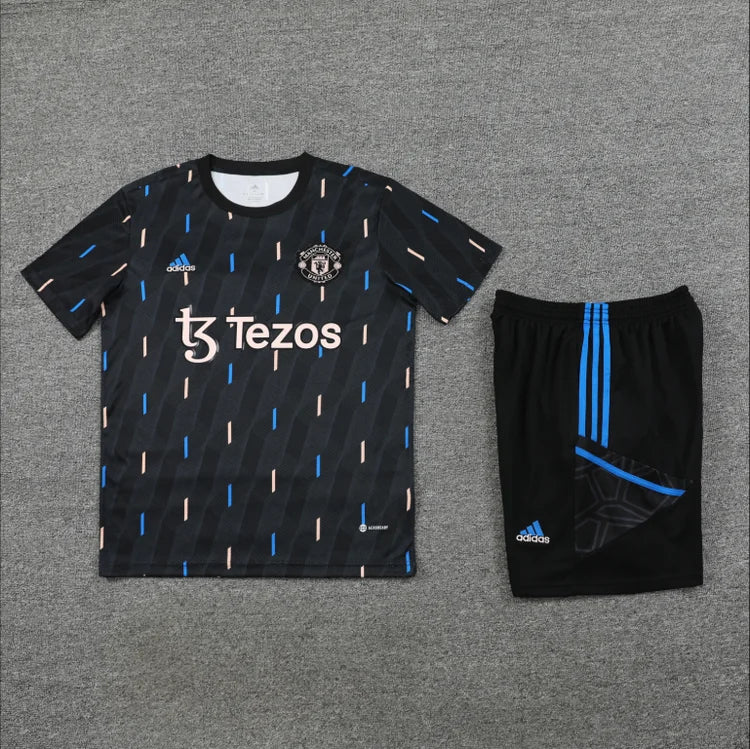 Survêtement Entraînement Manchester United 23/24 Noir S-XXL