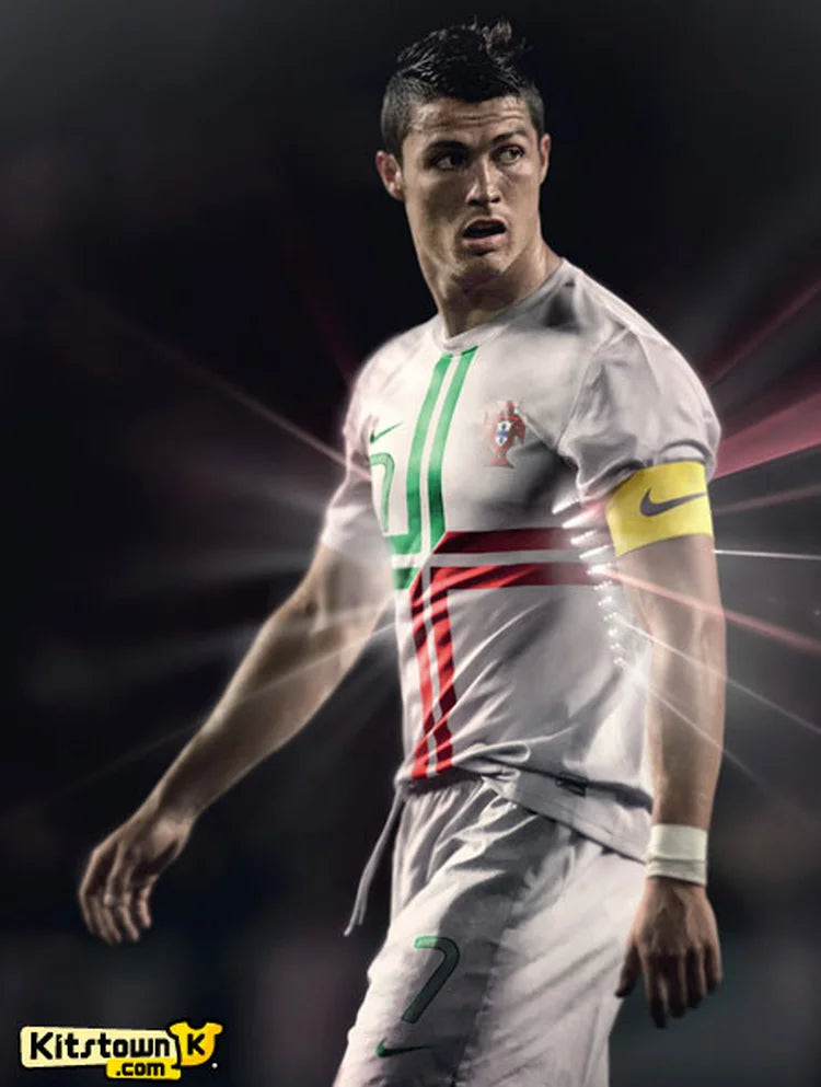 Maillots Homme Extérieur Portugal 2012 Blanc S-3XL