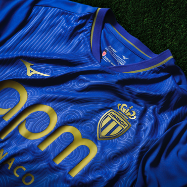 Maillots Monaco-2025/2026-Extérieur -Homme--Manches courtes-Bleu