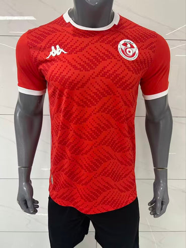 Maillot Tunisie-Coupe du monde 2026/2027–Domicile- Manches Courtes