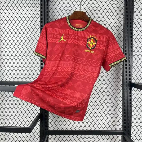 Maillot Brésil 2025/2026 Edition Copa 25 Manches Courtes- Copa America- Rouge