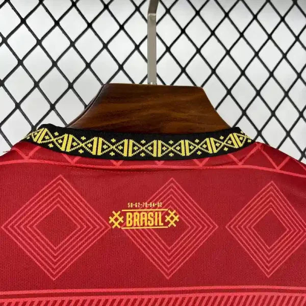 Maillot Brésil 2025/2026 Edition Copa 25 Manches Courtes- Copa America- Rouge