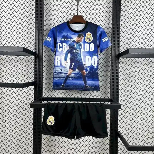 Ensemble enfant Real Madrid 2025/2026 –Edition spéciale CR7 Bleu