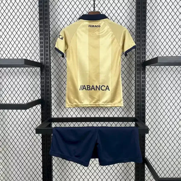 Ensemble Enfant Spécial Édition Deportivo La Coruña 2025/2026 – Manches Courtes 25e Anniversaire du Titre 