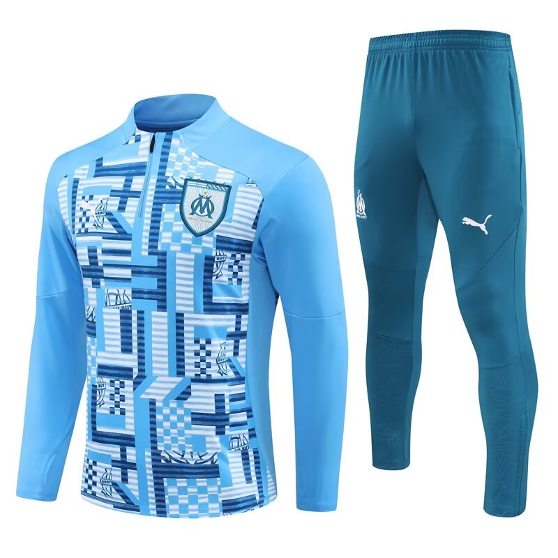 Ensemble OM 2024/2025 Bleu Clair Damier OM