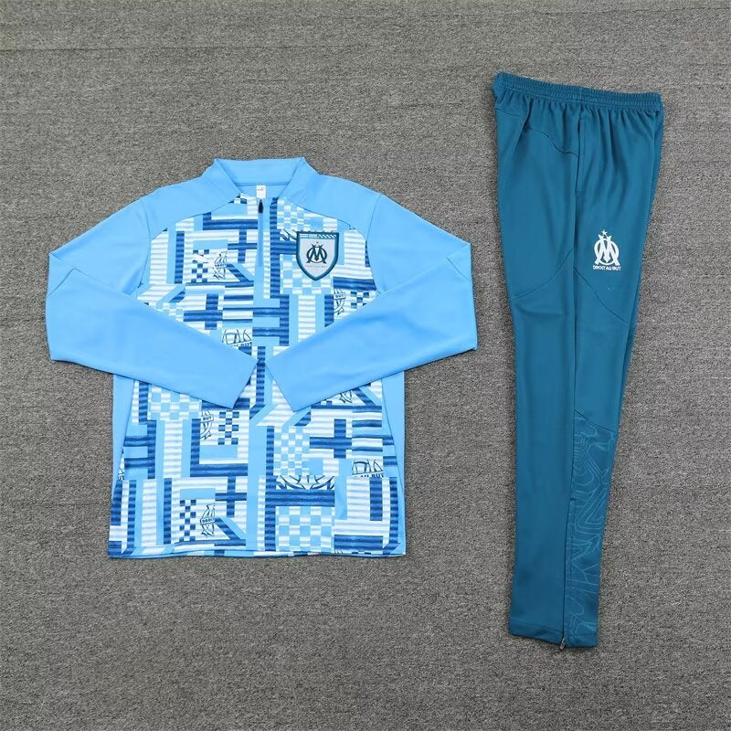 Ensemble OM 2024/2025 Bleu Clair Damier OM