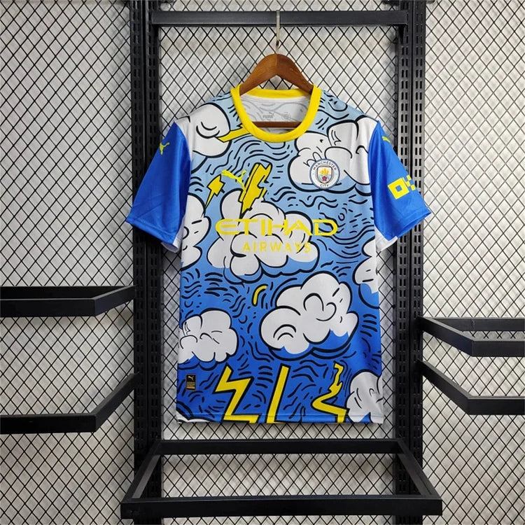 Maillot à Manchester City 2025/2026 édition spéciale « éclair et nuage »