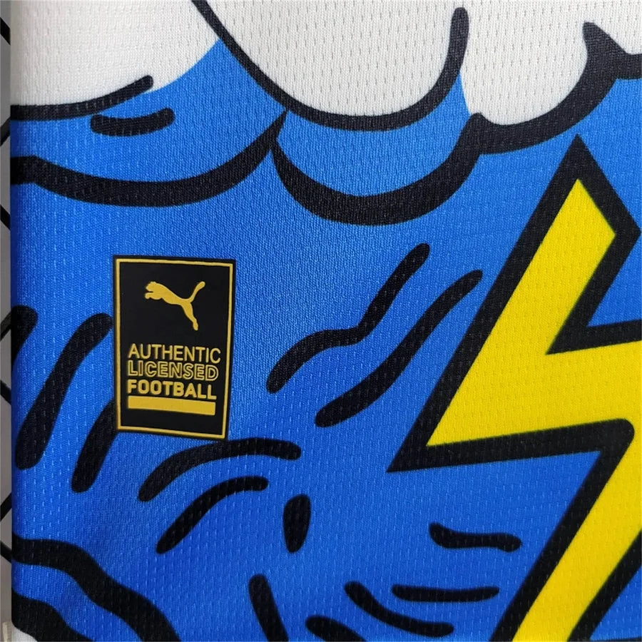 Maillot à Manchester City 2025/2026 édition spéciale « éclair et nuage »
