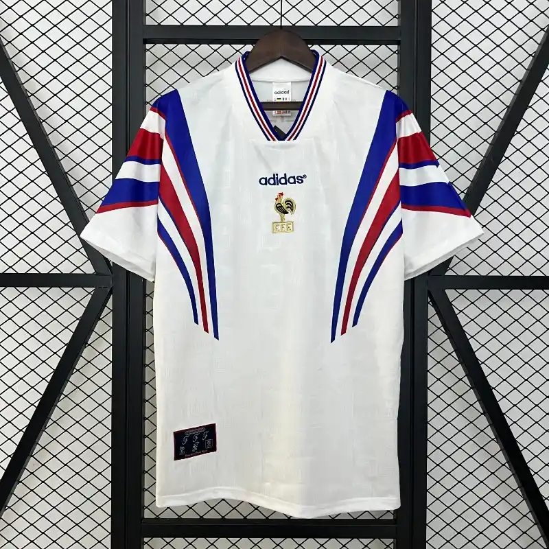 Maillot France Rétro 1996 Extérieur - Blanc