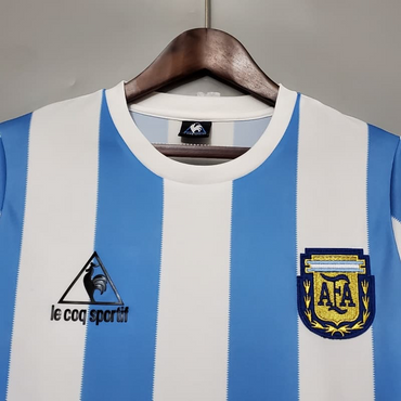 Maillots Rétro Argentine 1986-Maillot manche courtes
