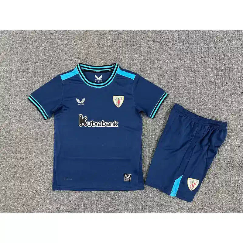 Ensemble Enfant Athletic Club Bilbao 2025/2026 – Extérieur Bleu Marine