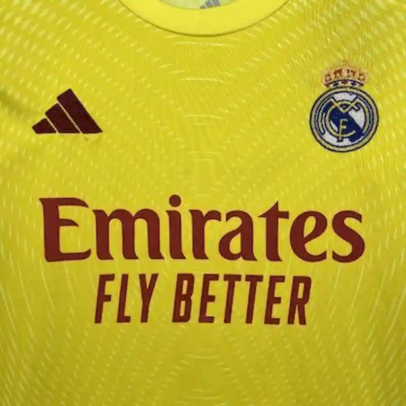 Maillot Gardien Real Madrid 2024/2025 – Troisième Tenue Jaune