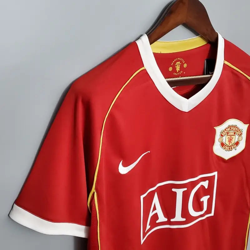 Maillots Manchester United 2006/2007 – Maillot Domicile Rétro Homme Manches courtes