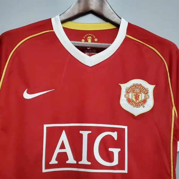 Maillots Manchester United 2006/2007 – Maillot Domicile Rétro Homme Manches courtes