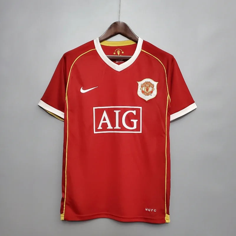 Maillots Manchester United 2006/2007 – Maillot Domicile Rétro Homme Manches courtes