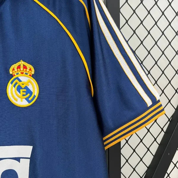 Maillot Real Madrid Rétro Homme 1998/2000 – Extérieur Bleu Marine