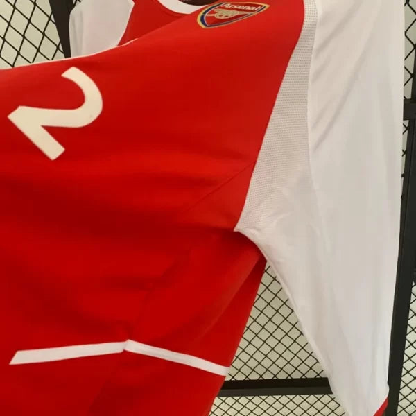 Maillot Rétro Arsenal 2002/2004 – Domicile(Manches Courtes)