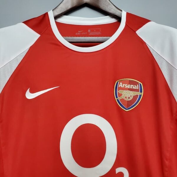 Maillot Rétro Arsenal 2002/2004 – Domicile(Manches Courtes)