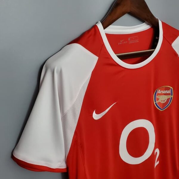 Maillot Rétro Arsenal 2002/2004 – Domicile(Manches Courtes)