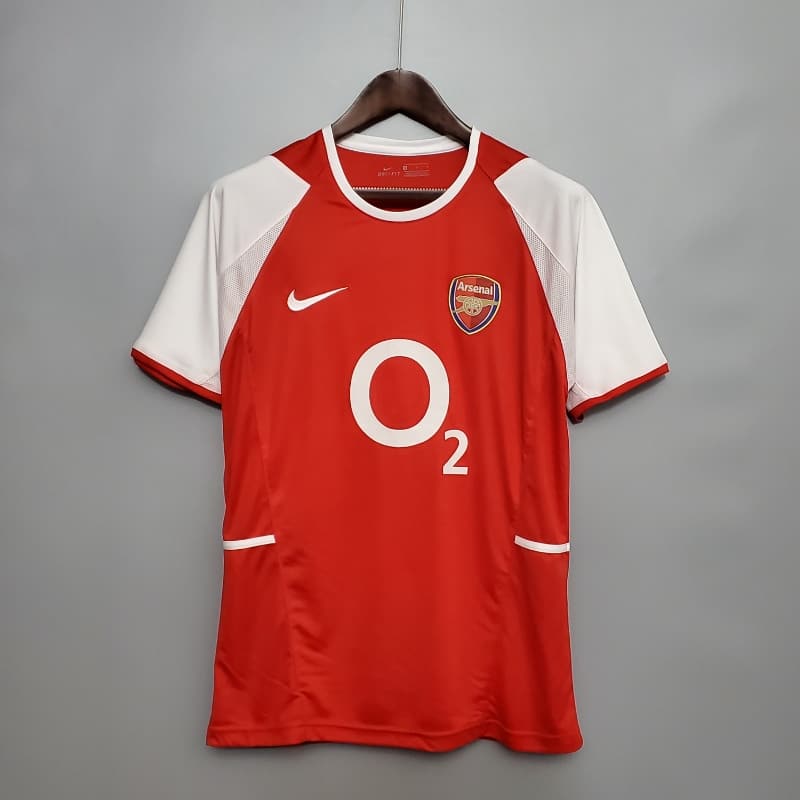 Maillot Rétro Arsenal 2002/2004 – Domicile(Manches Courtes)