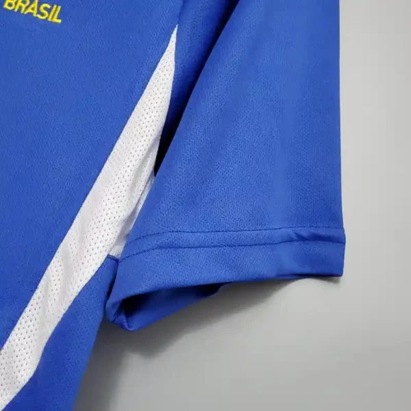 Maillot Brésil Rétro 2002 Maillot Extérieur- Manche Courtes