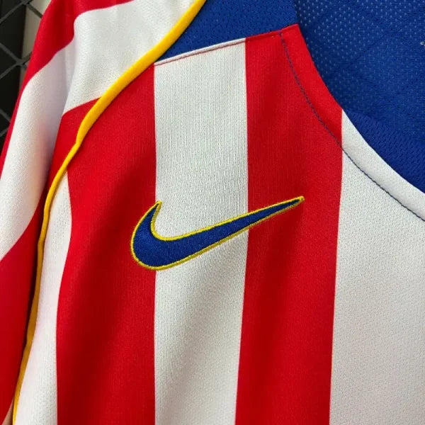 Maillot Rétro Atlético de Madrid 2004/2005 – Domicile Manches Longues – Homme